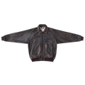 Aged Leather Jacket (Brown)