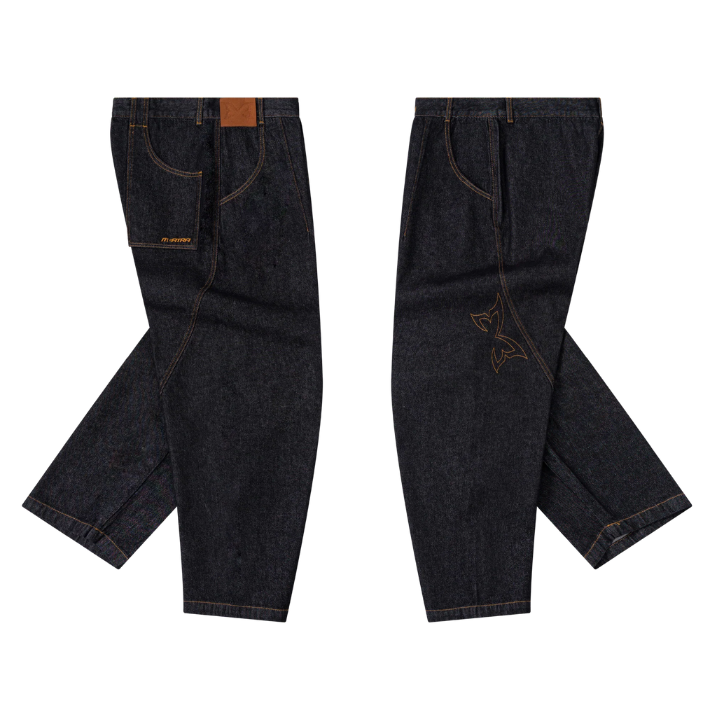 Reverse Bigstep Denim (Black / Gold)