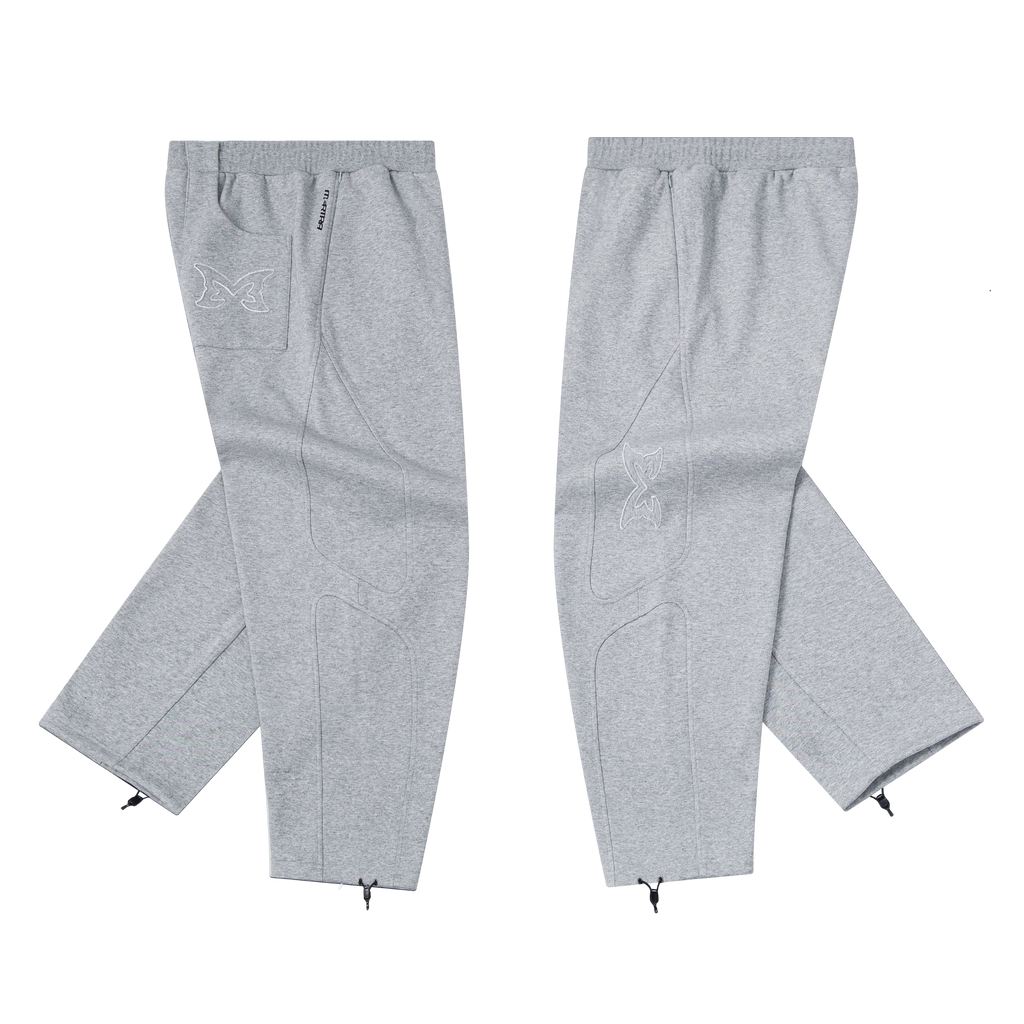 Split Panel Joggers (Grey)