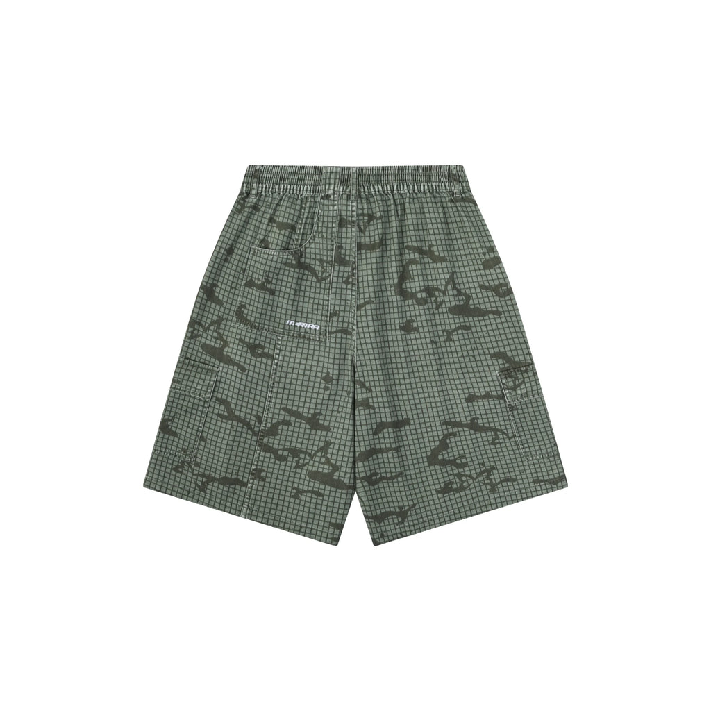 Mertra Grid Camo Shorts