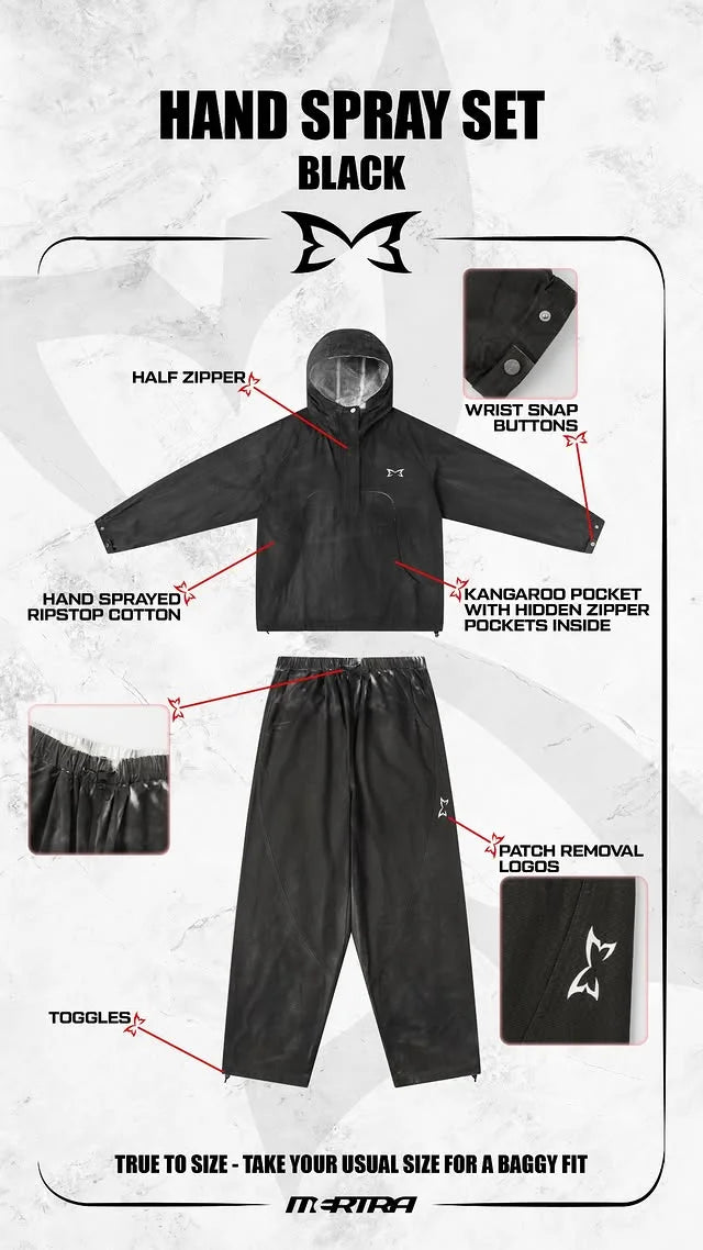 Mertra Hand Spray Pullover & Bottoms
