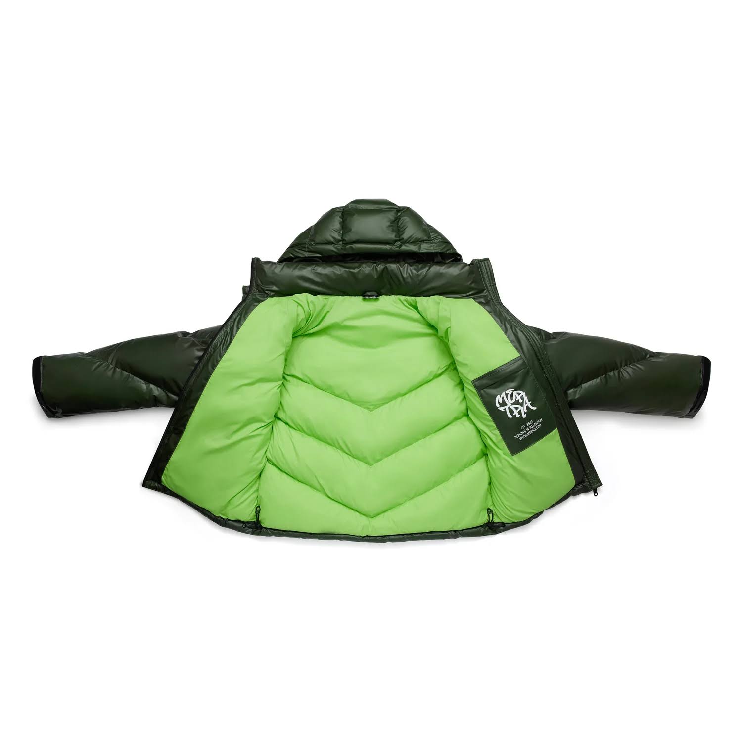 Mertra Heat Reactive Puffer Army サイズL Mertra Heat Reactive Puffer (Army) - MERTRA – The Mertra