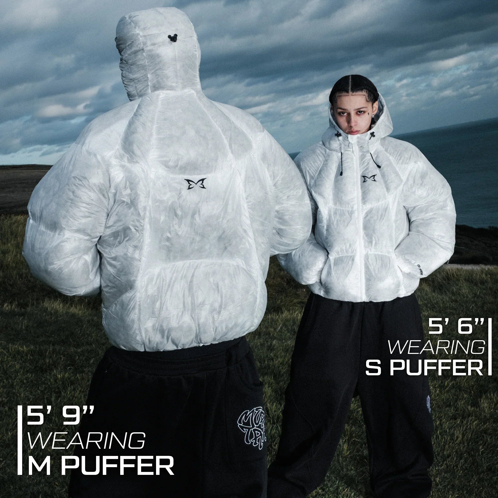Mertra Translucent Puffer (Cloud)